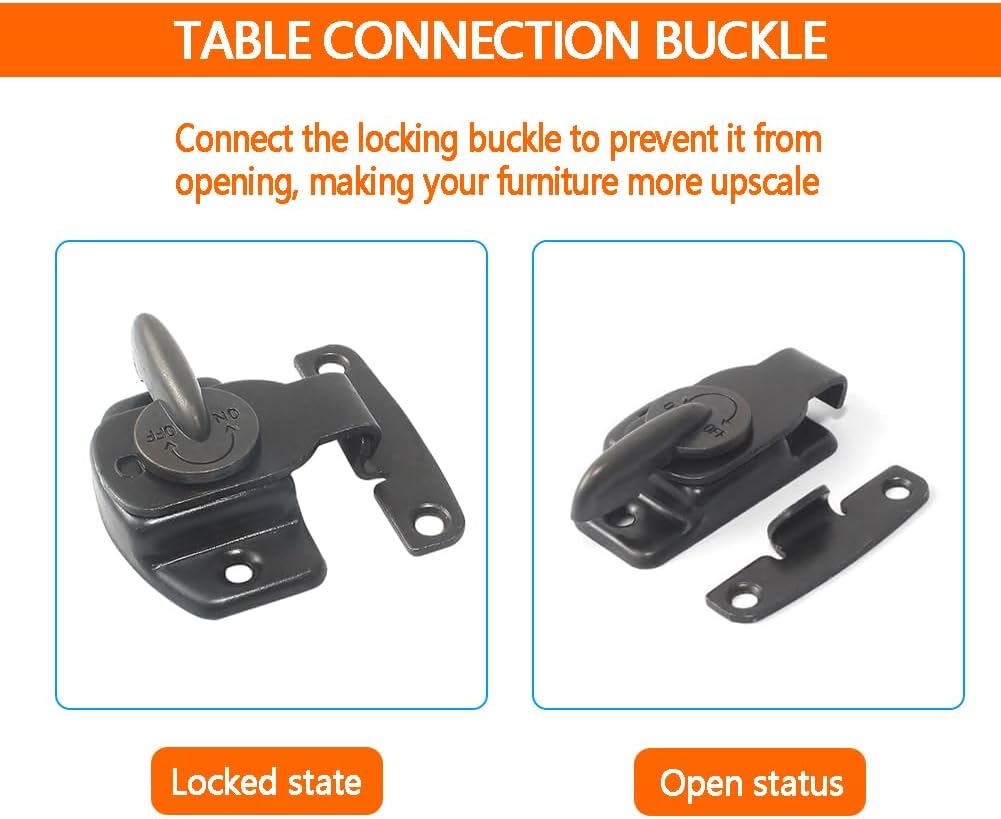 4Pcs Window Sash Lock, SiegYma Cam-Action Security Latch for Sliding/Up-Down Windows - Child Proof & Anti-Rust Metal Window Locks (Black)