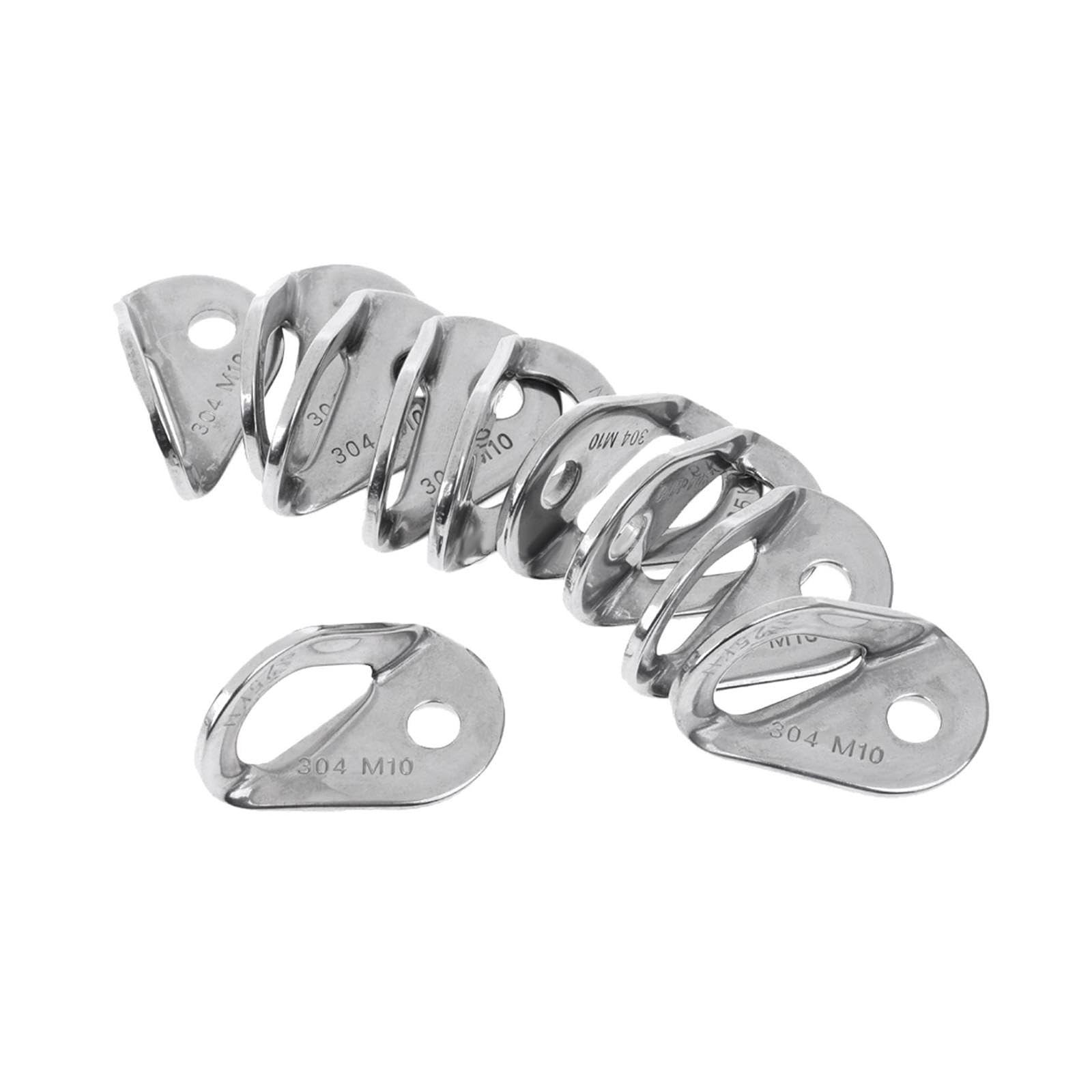 Milageto 10 pièces Escalade Clou Cintre Expansion Clou Cintre Acier Inoxydable Montage Mural matériel Plaque de pour l'alpinisme en