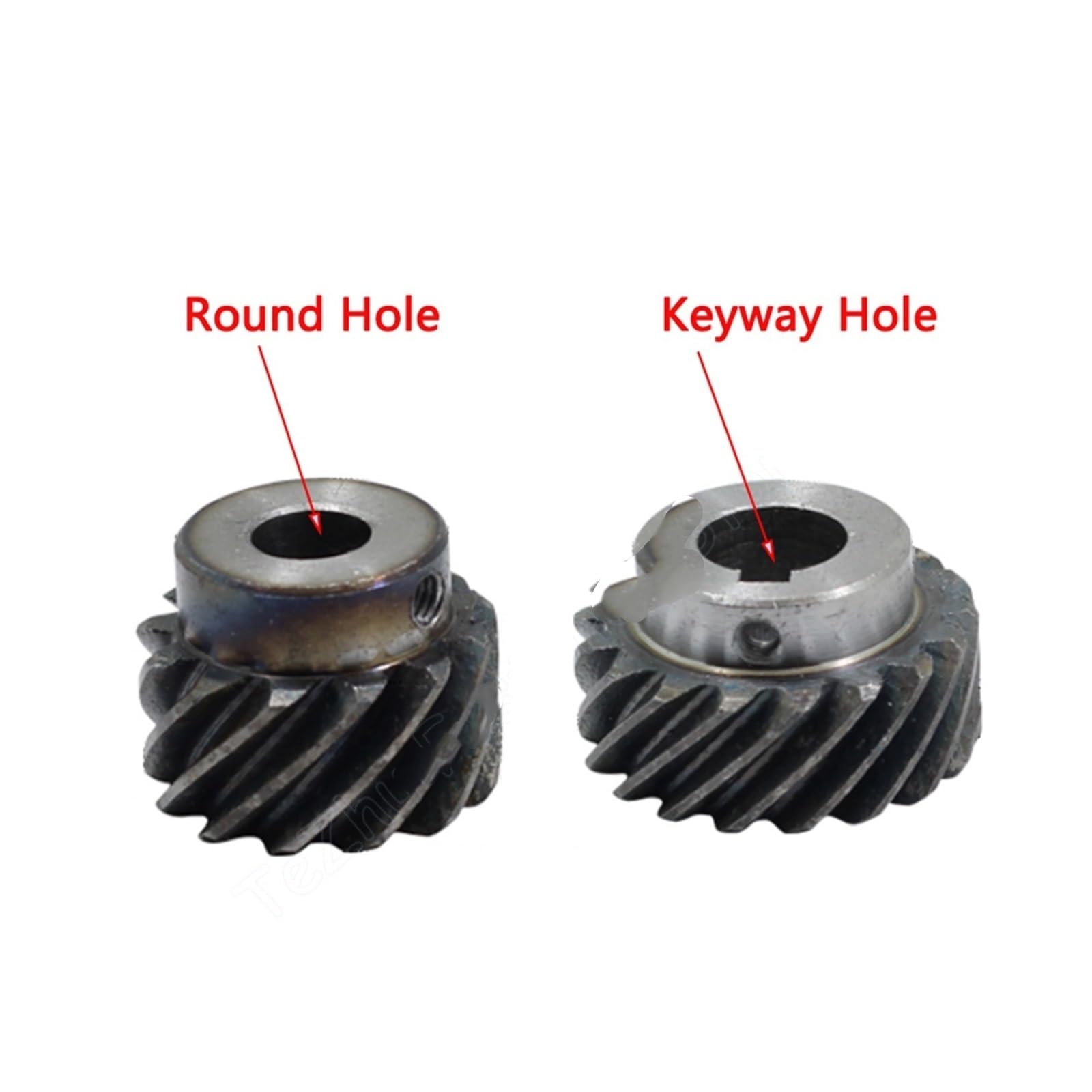 RYBOOL Steel Motor Drive Gear 1pc 1.5M 15T-20T 45 Degree Right Hand Helical Gear 45# Steel Staggered Gear 15T 18T 20T Bore 8/10/12/14/15mm(8mm,20 Teeth)