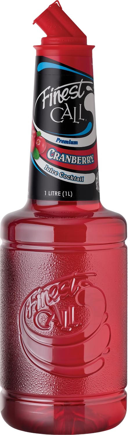 Finest Call Cranberry Juice Cocktail |Non-Alcoholic | Cocktail Ingredient | 1 Litre Bottle | Easy Pour | Bar Essential | Premium Ingredients | Cocktails, Drinks, Mocktails
