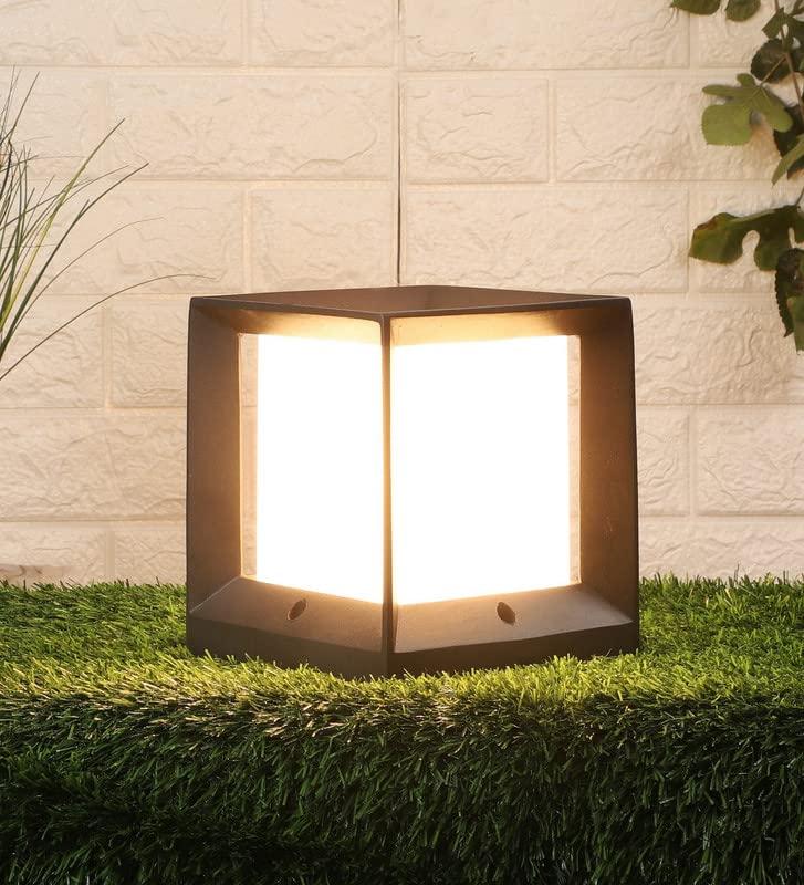 Image of ELIANTE Grey Metal Gate Light - 2408-MED | 3 Years Warranty | Free - LED LAMP