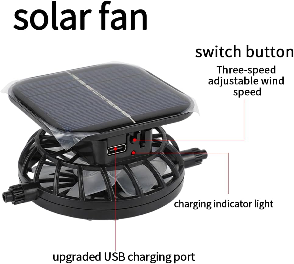 Solar Rechargeable Peak Cap Solar Fan Hat, 300mAh 5V/2A, 3-4H Runtime, Unisex Fishing Camping Hiking