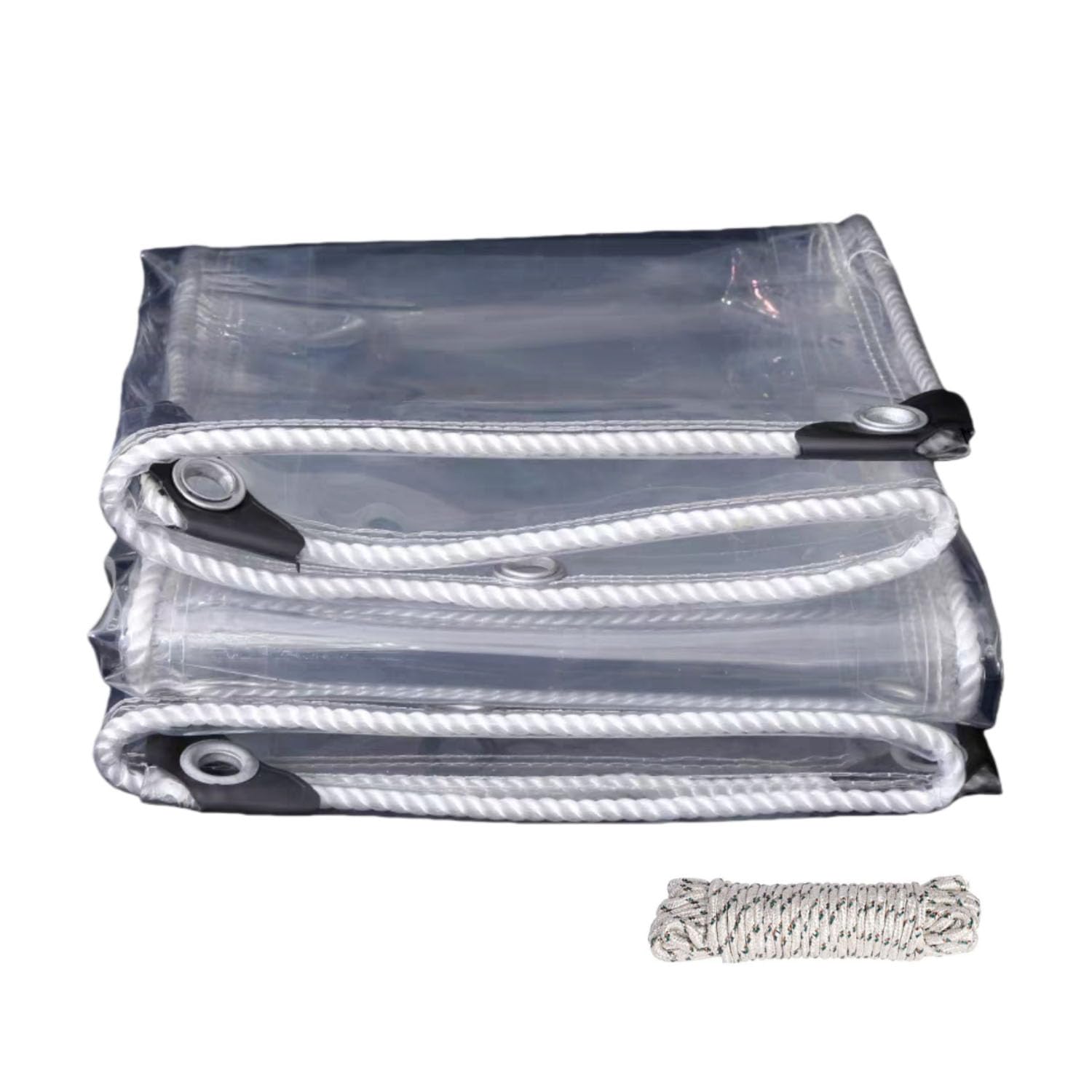 Lona transparente de PVC para proteger muebles de jardín y plantas del viento