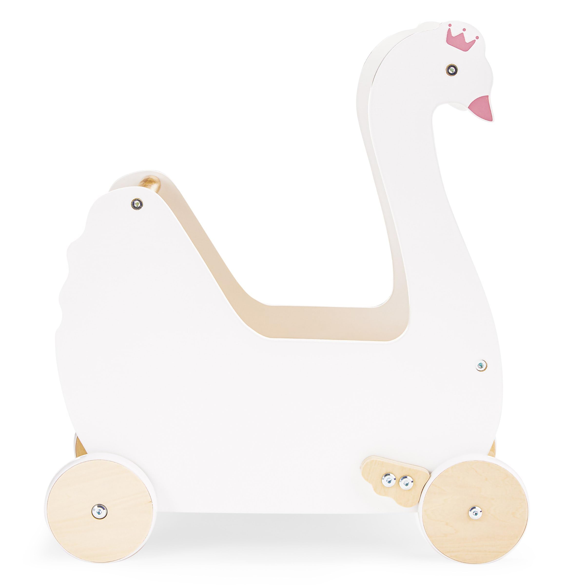 Poussoir Marche Bébé Mamabrum - Bois Avec Balles Sonores - Pour Apprentissage De La Marche - 18 Mois Et Plus