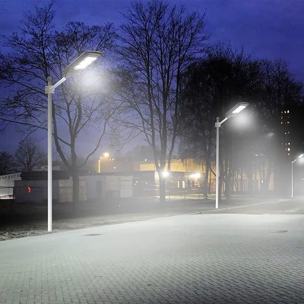 Remote Control Cool White Security Lamp for Garage & Yard - Street Lighting Solution, Waterproof, Energy-Efficient, Easy Installation, Perfect for Outdoor Safety (White 200w)