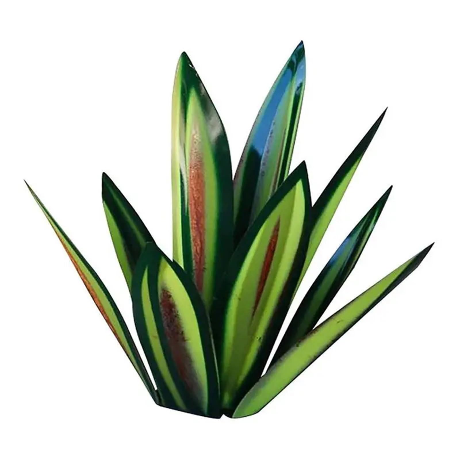 ZFIHAV 1pcs Tequila Rustic Sculpture, DIY Hand Painted Metal Agave Plants,Outdoor Garden Lawn Ornaments for Garden