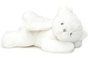 My Little Angel Cream Furry Teddy Bear with Chime Plush Stuffed Bear