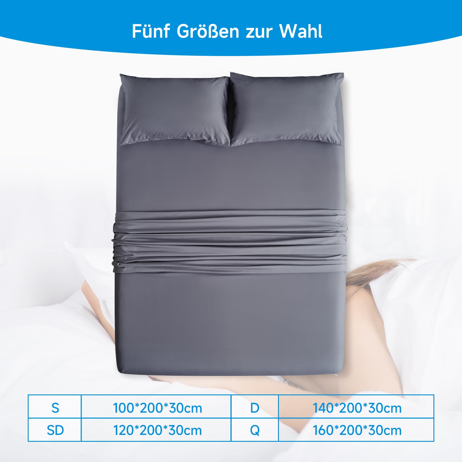 Lenzuolo Coprimaterasso Impermeabile - Microfibra Traspirante, Lavabile - Foto 11