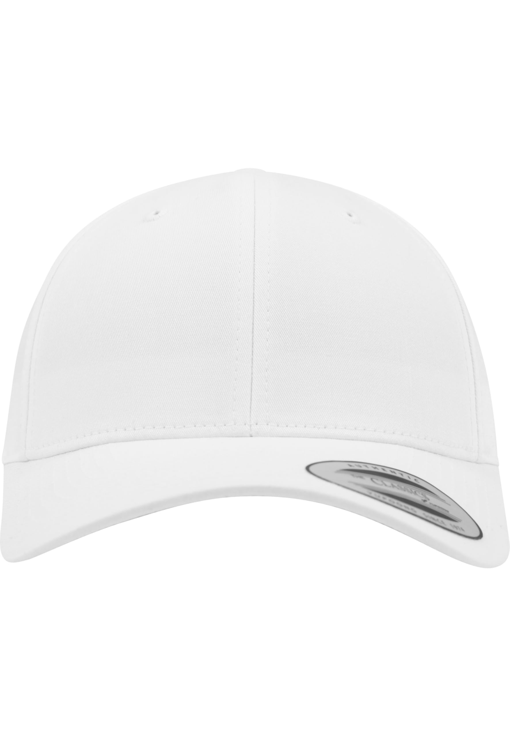 Flexfit Damen und Herren Baseball Caps Curved Classic Snapback Cap, Farbe Weiß