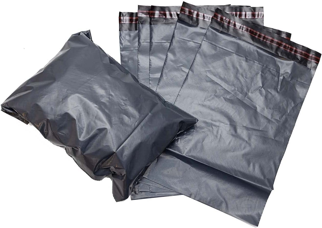 Grey Mailing Bags 12 x 16 (305 x 405mm) Poly Postal Bags Mailers (2000)