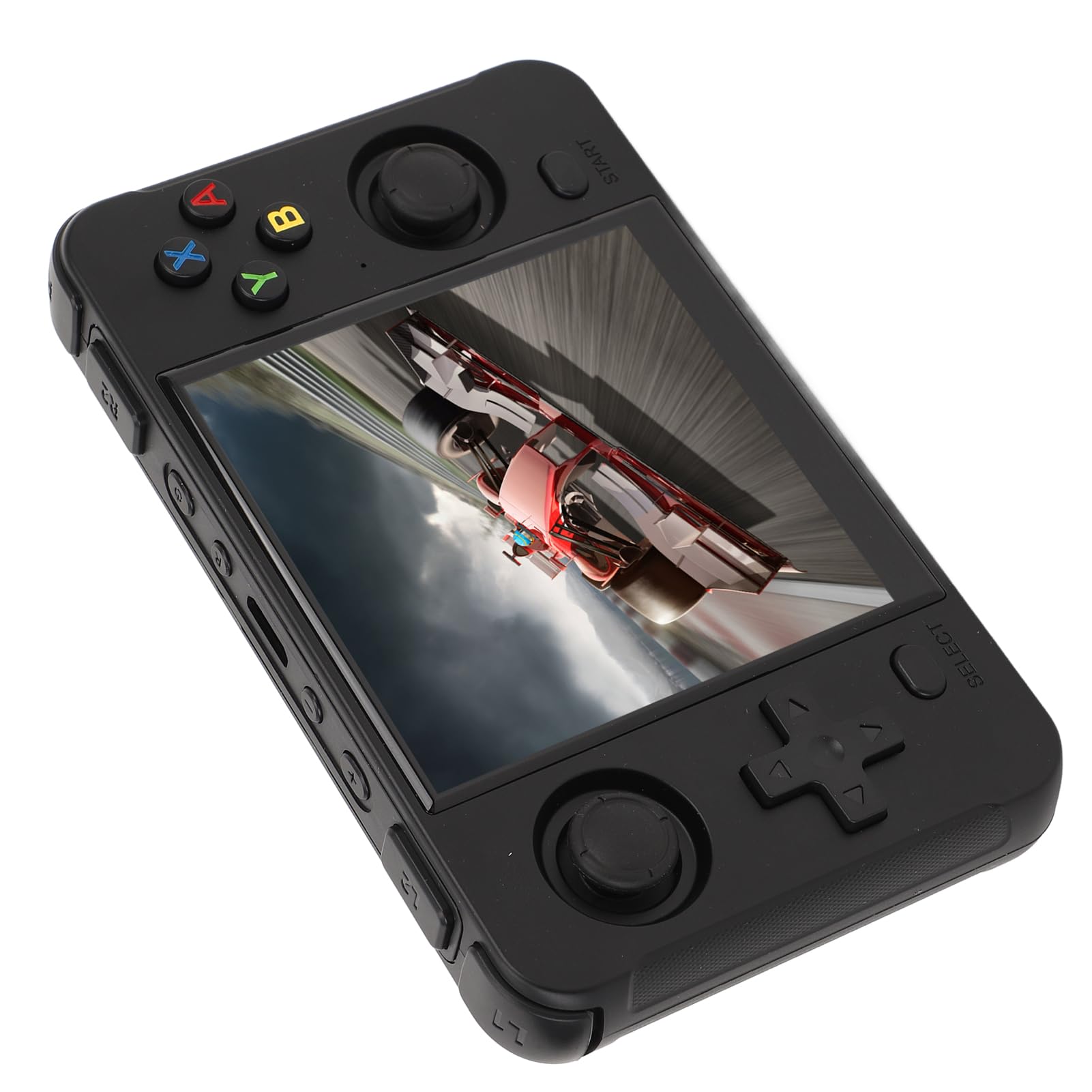 Generic Konsola do Gry Wideo, Przenośna Konsola Gier 4000 MAh Scratchproof HD TV HD Wyjście 60 Hz 4 -calowe IPS z kartą Pamięci 16G 64G dla Wnętrza (BLACK)