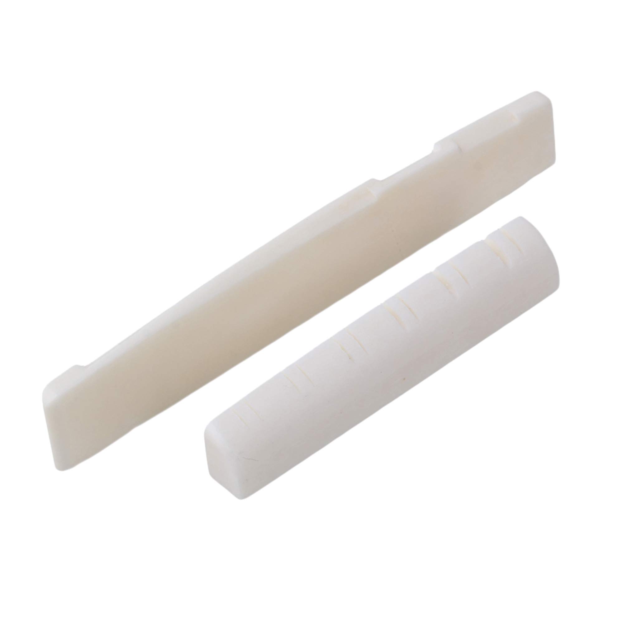 Yibuy 140 pezzi 12 corde folk chitarra ponte scanalato selle dadi con perni in legno
