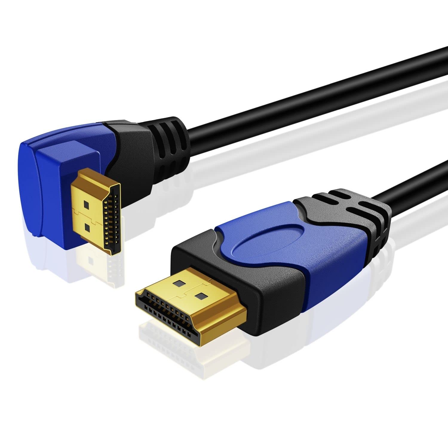 Confezione Da 5 Cavi HDMI 2.0 4K Ultra HD – 18 Gbps, 2.0b @ 60Hz, HDR – Cavo Nero Intrecciato Per Laptop, Monitor, HDTV, PS4, Xbox - 4