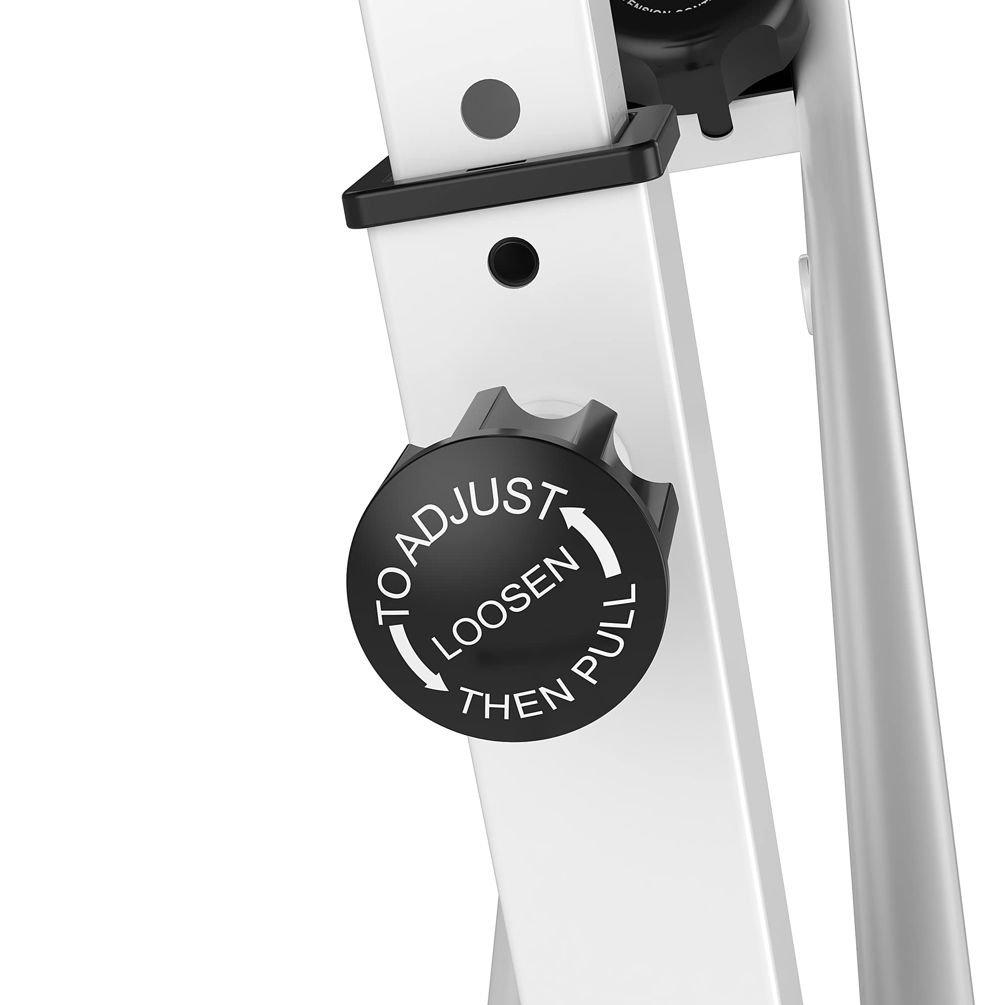 HOMCOM Heimtrainer Fahrradtrainer klappbar Magnetisch Hometrainer Fahrrad mit LCD Monitor, 8 stufig einstellbarem Magnetwiderstand Räder, Leise Platzsparend Fitnessbikes für Zuhause