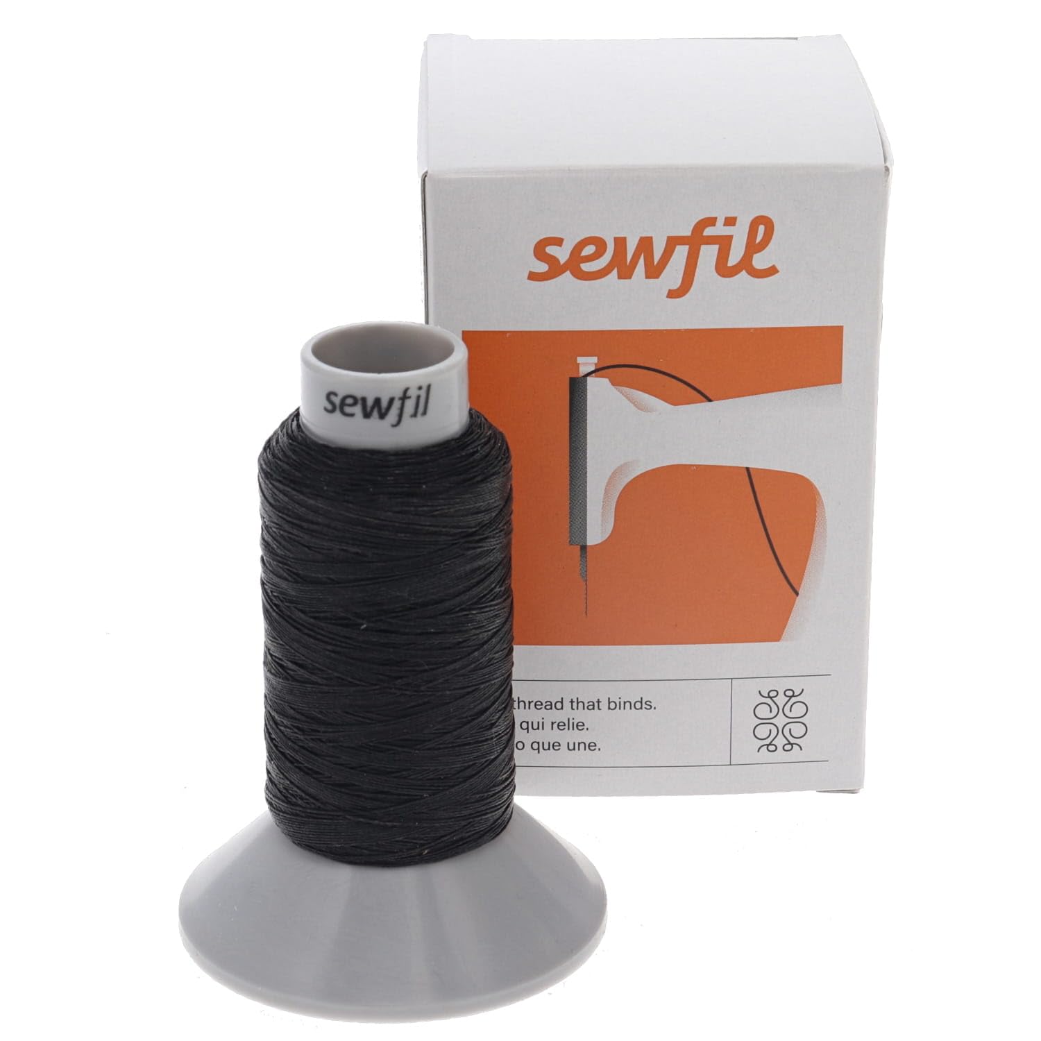 Dasun 40 - Fil à coudre en PTFE (6300 - Noir, 200 mètres)
