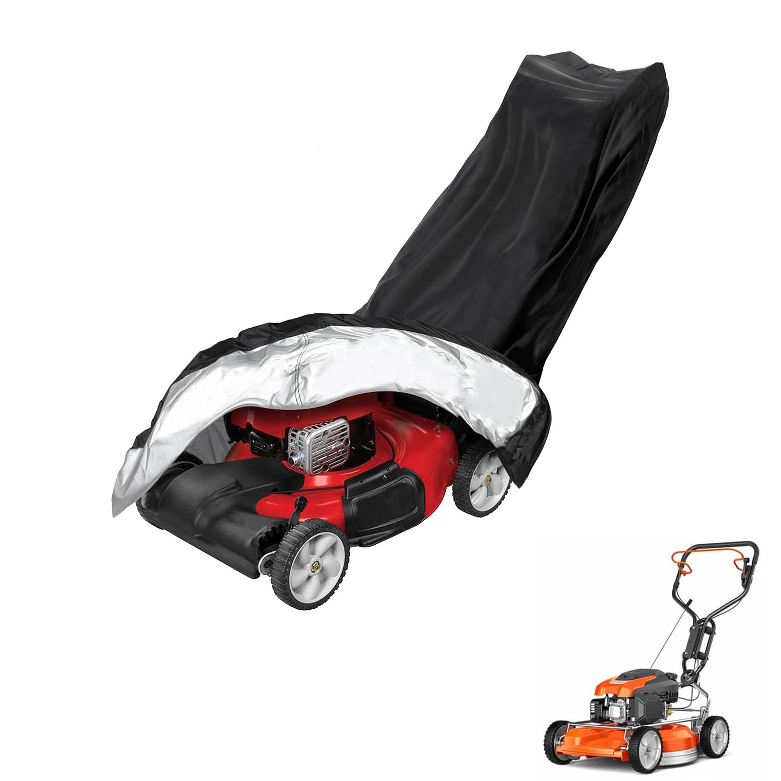 lawnmower cover Compatible with Husqvarna LB553 ,waterproof and sun,suitable for indoor and outdoor use all year round, comes with a storage bag — image 1