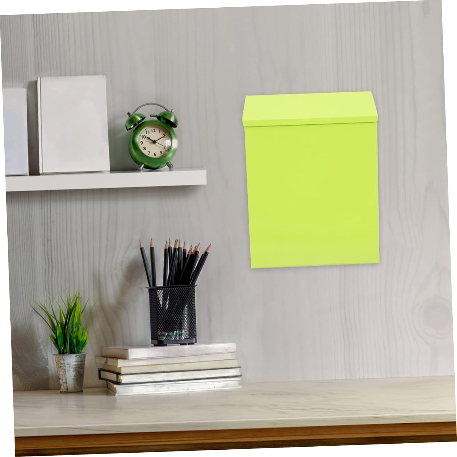 SHINEOFI Wall Mounted Mail Box Multi Function for Indoor and Outdoor Use Secure Letter Accessory with Lock Versatile Suggestion Box Simple Design for Home and Office