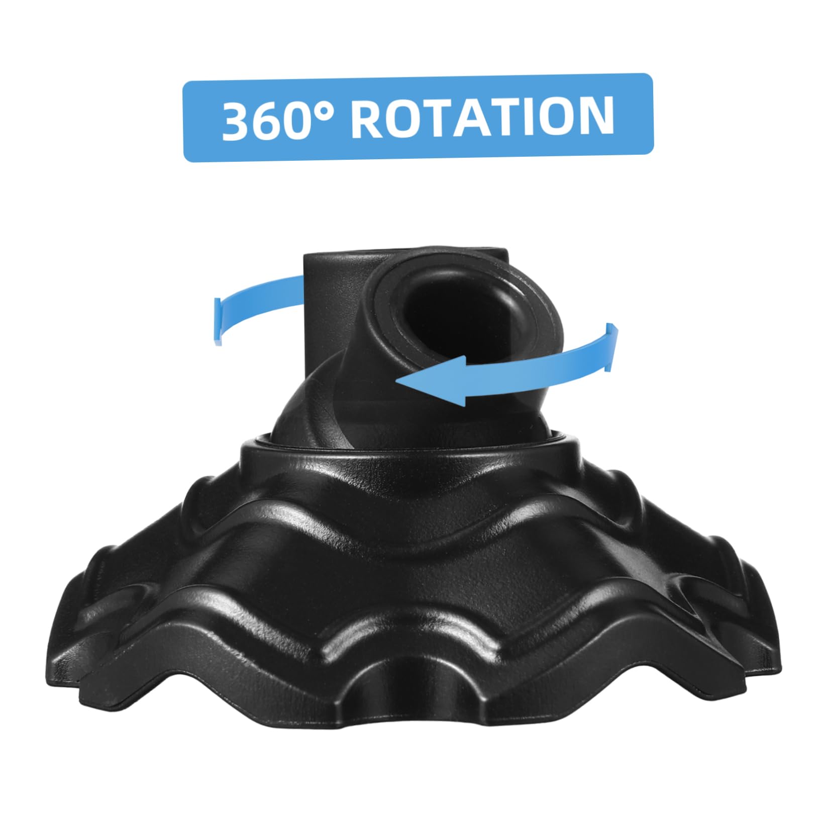 Embouts de Pieds de Chaise de Camping Noirs, Lot de 4 en Plastique