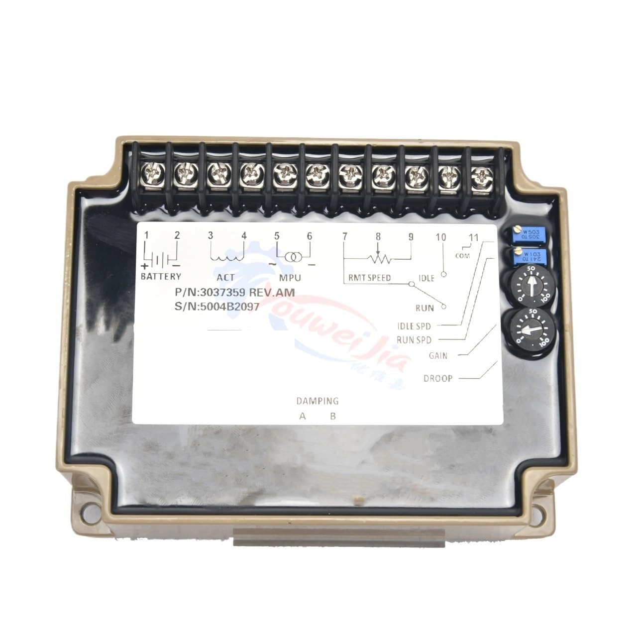 Regulator prędkości 3037359 Moduł elektronicznej płytki sterującej silnika Akcesoria Panel regulatora alternatora 3037359 (oryginał 3037359)