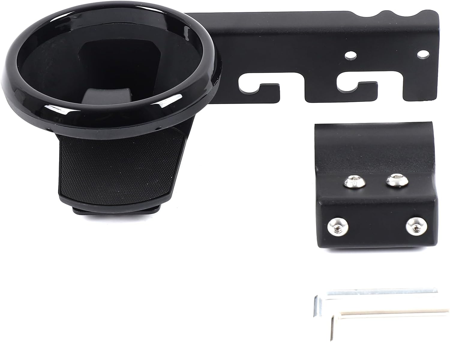 Compatible with INEOS Grenadier 2022-2025 Car Passenger Grab Handle Cup Holder, Heavy Duty Carbon Steel Co-Pilot Cup Holder On Glove Box (Black)