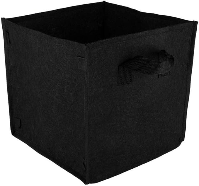 Cozyhoma 3 Pack 15 Gallon Square Grow Bags, Thick Fabric Pots with