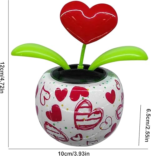 Miniatura 2 de Juguetes solares de flores bailarinas con energía solar, juguetes de girasol bailarín, ornamento, muñeca oscilante para automóvil, oficina, hogar,