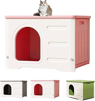 Amazon | 外猫ハウス 耐重 防雨 換気 防水 猫ハウス キャットハウス 御