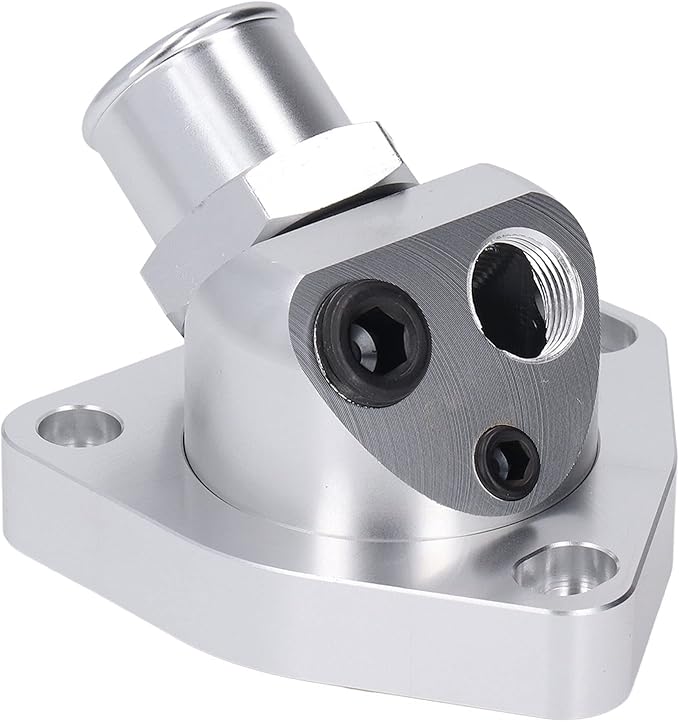 Coolant Thermostat Housing, Metal Silver Swivel Water Neck