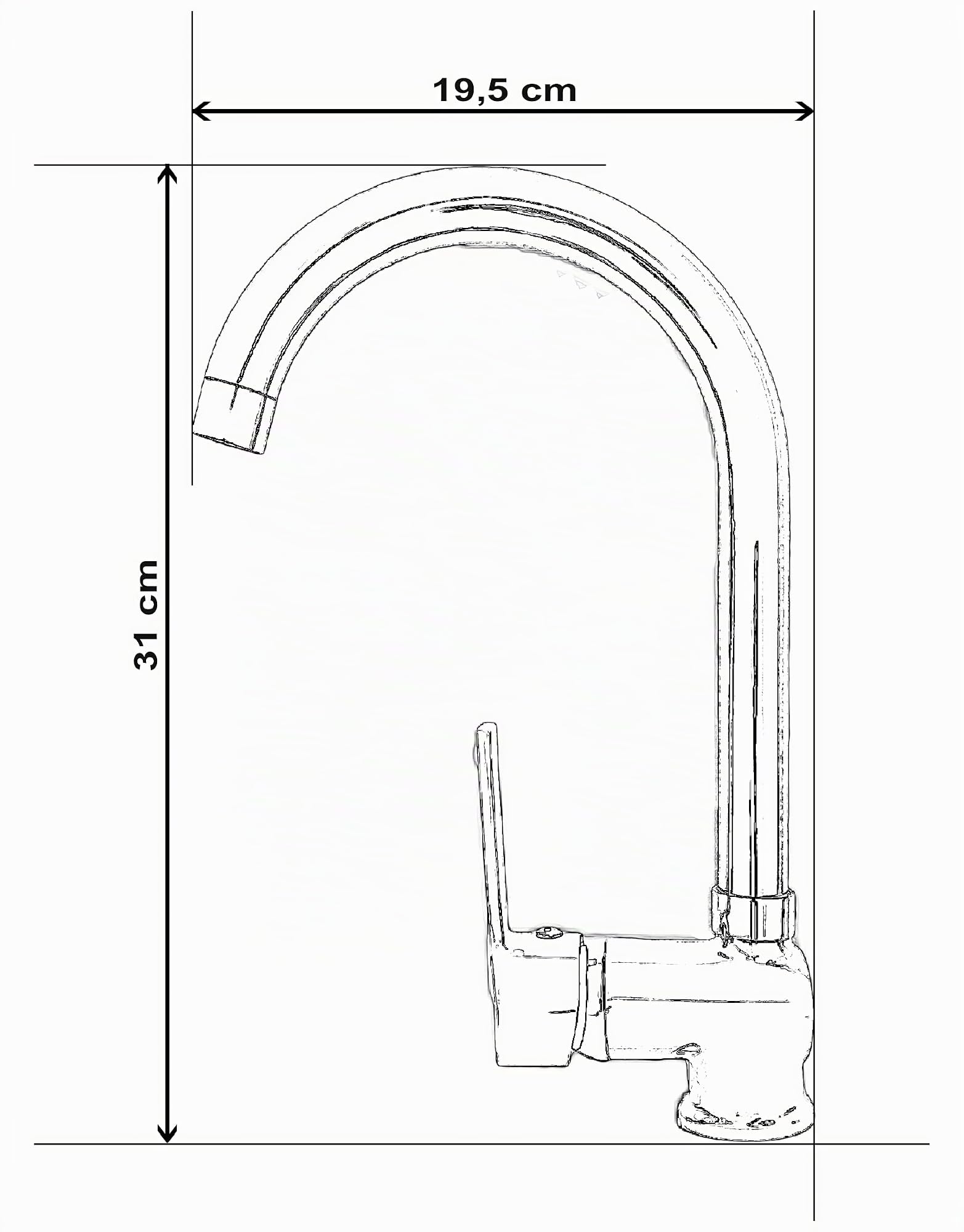 Edelstahlspüle Einbauspüle Sets mit verschiedenen Hochdruck Armaturen 1 1,5 oder 2 Becken Spülbecken Spüle Küchenspüle rechteckig oval oder rund (100 x 50 cm + Ruby Armatur)