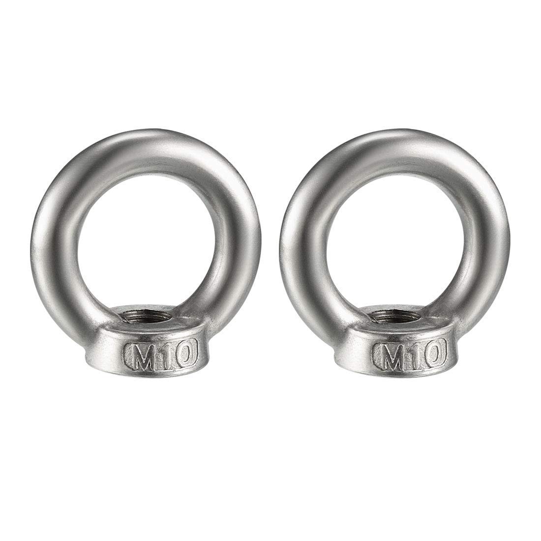 M10 Gewinde Innengewinde, Edelstahl 304, Ösenmutter, Ring, 2 Stück 