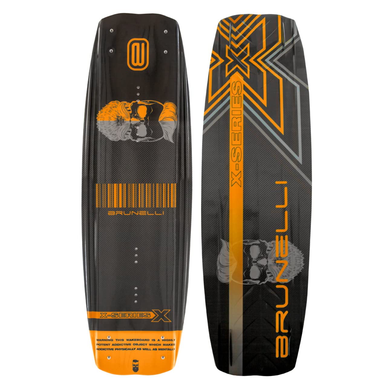 BRUNELLI Carbon Wakeboard Set 138 cm mit Jobe Maze Wakeboardbindung