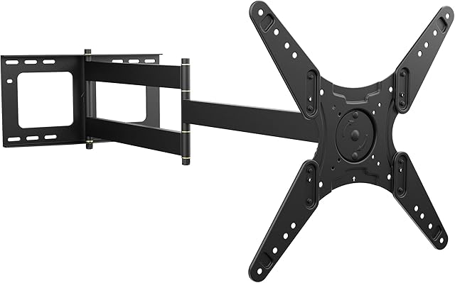 FORGING MOUNT Landscape to Portrait 109CM Long Reach TV Wall Bracket,Full Motion TV Mount Bracket with Articulating Arms,Swivels,Tilts,Rotation,Fits 26-60" TVs & Monitors,Holds 50kg,VESA 400x400mm