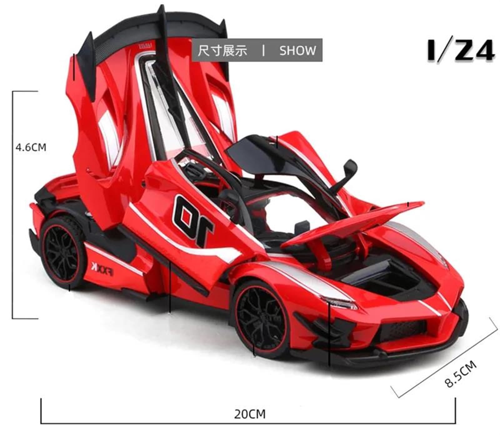 Amazon | ダイキャストカー 1:24 フェラーリ FXXK EVO 完成した