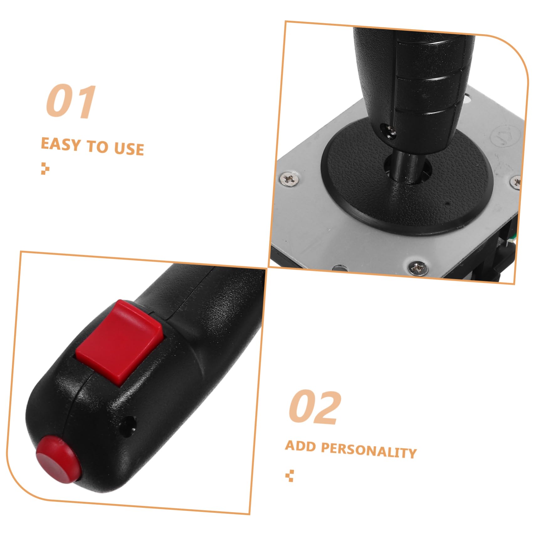 WEKAMOS Joystick de Vuelo para Simulación de Vuelo Control Preciso y Fácil Uso Plástico E Hierro y Gamers