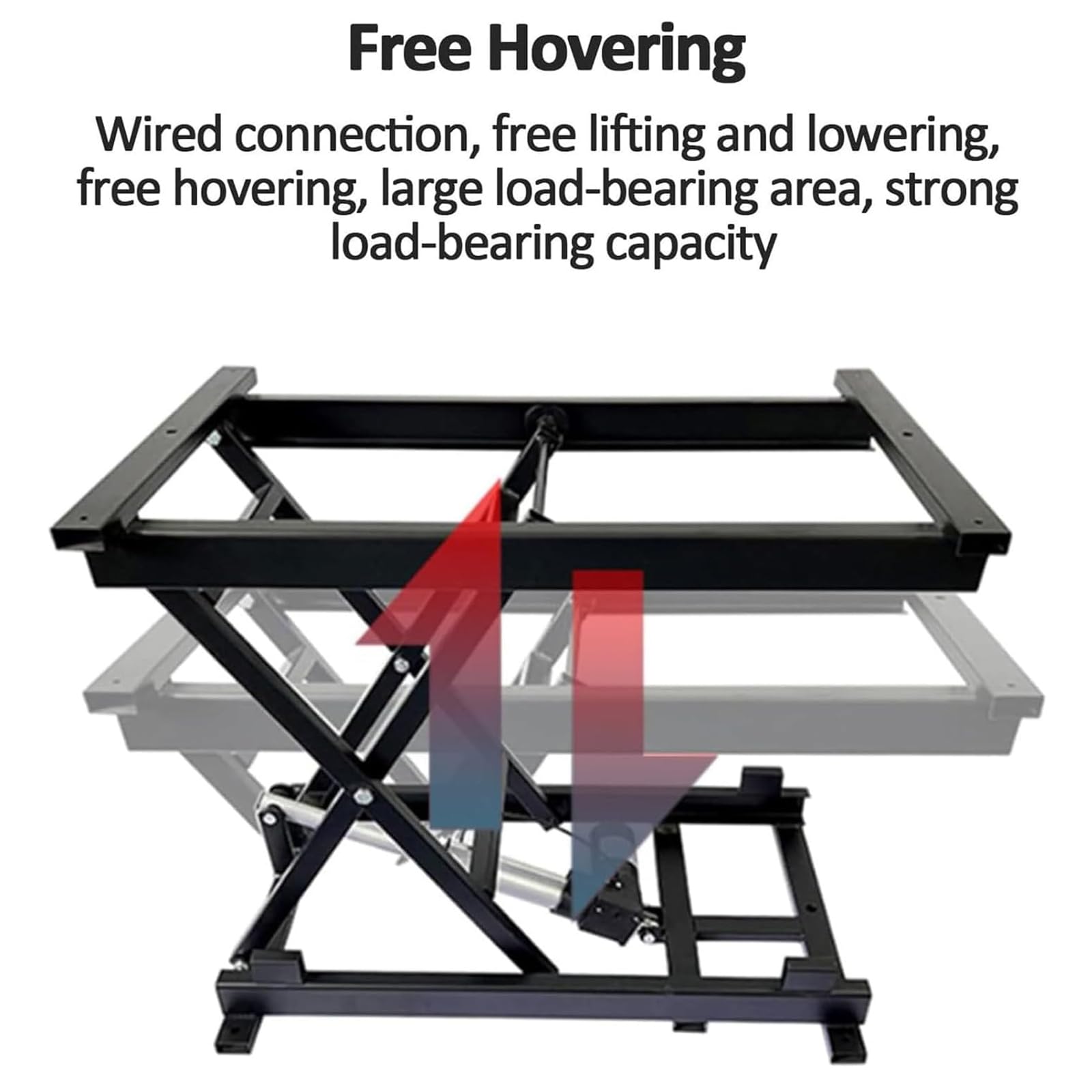 Mesa Elevadora Eléctrica De 100 Kg, Plataforma Elevadora De Altura Regulable, Tiempo De Elevación Aproximado De 22 Segundos, Incluye Mando A Distancia