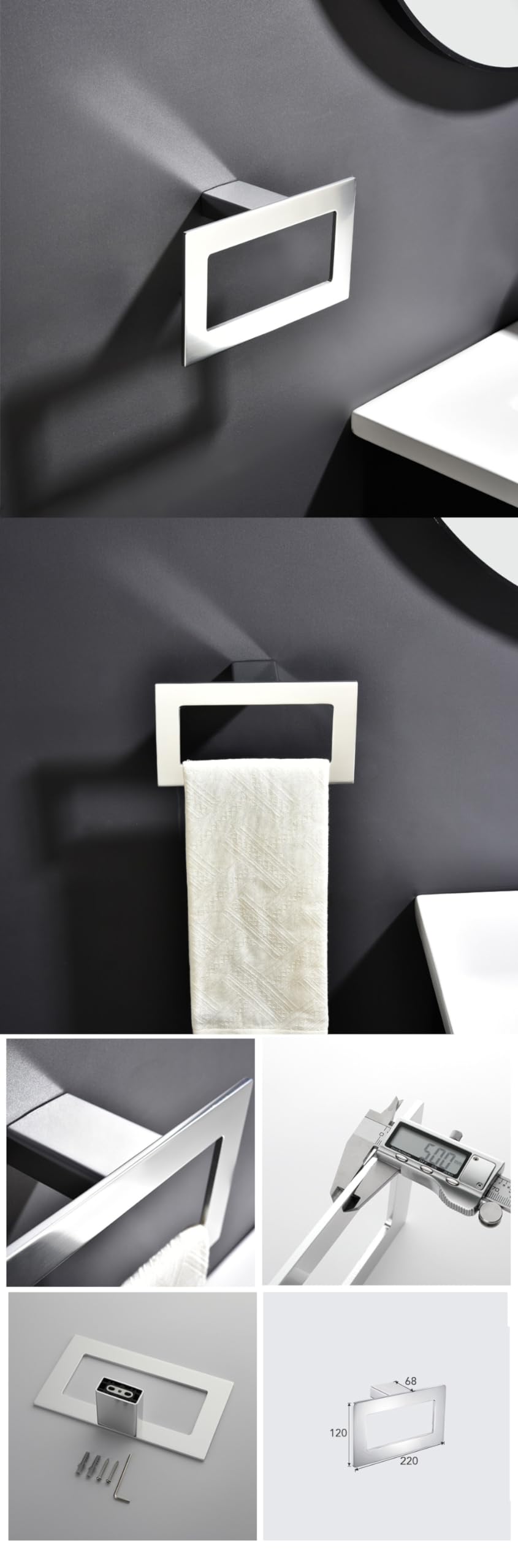 Aluminiowe zestawy akcesoriów łazienkowych Uchwyt na papier Uchwyt ceramiczny Szczotka do wc Balsam Suszarka Mydelniczka Pierścień na ręcznik Bar Wieszaki na szlafroki, wieszak na ręczniki