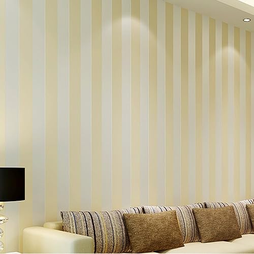 Q QIHANG Rollo de papel pintado de rayas de país minimalista moderno europeo para sala de estar, dormitorio, televisión, telón de fondo, pared,