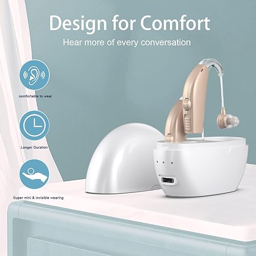 Miniatura 4 de Audífonos Amplificadores auditivos para personas mayores recargables con cancelación de ruido Amplificador de pérdida de audífono para personas