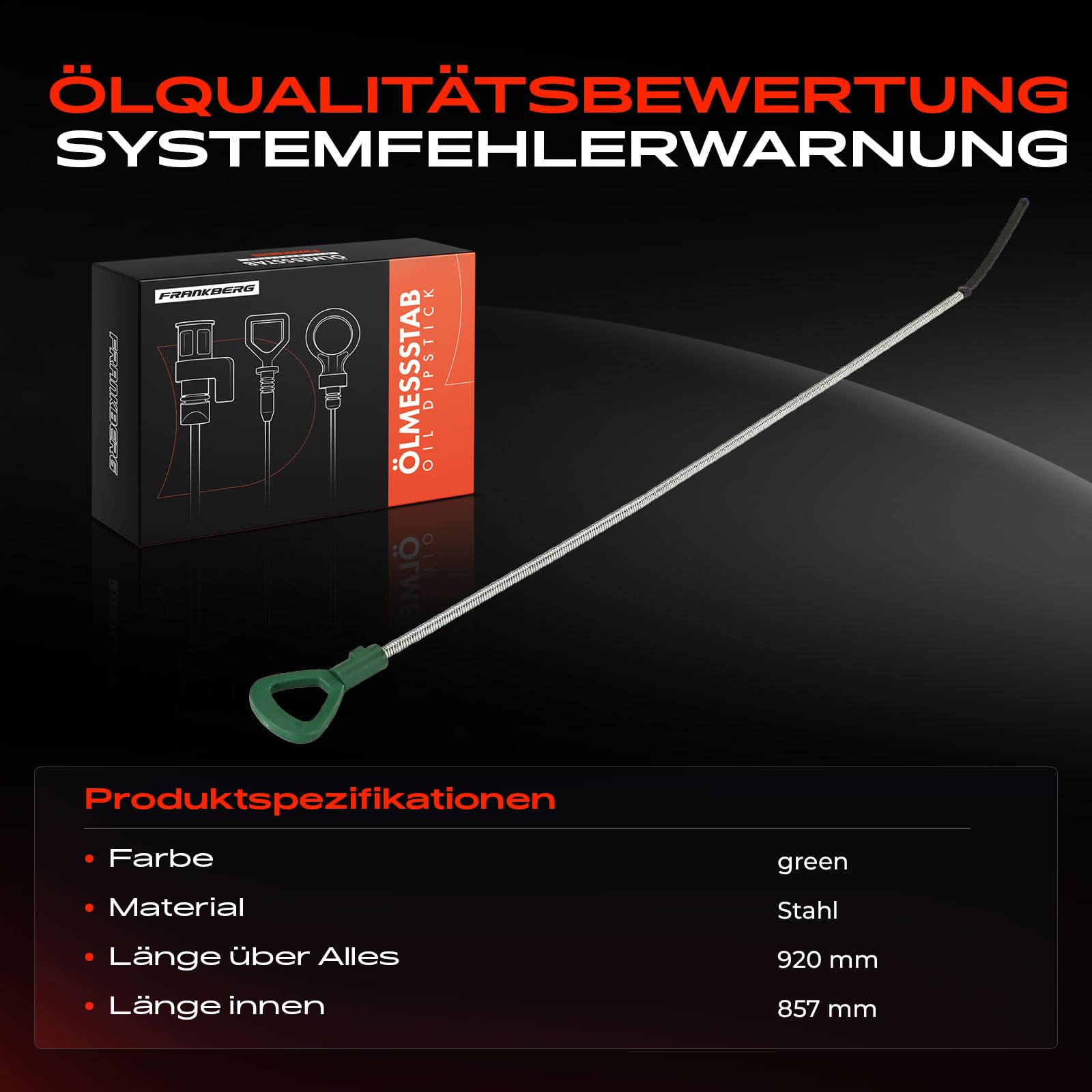 Frankberg Ölmessstab Ölmeßstab Kompatibel mit A-Klasse W168 W169 W176 B-Klasse W242 W246 W245 CLA Coupe C117 Shooting Brake X117 GLA-Klasse X156 Vaneo 414 Replace# 168589012100