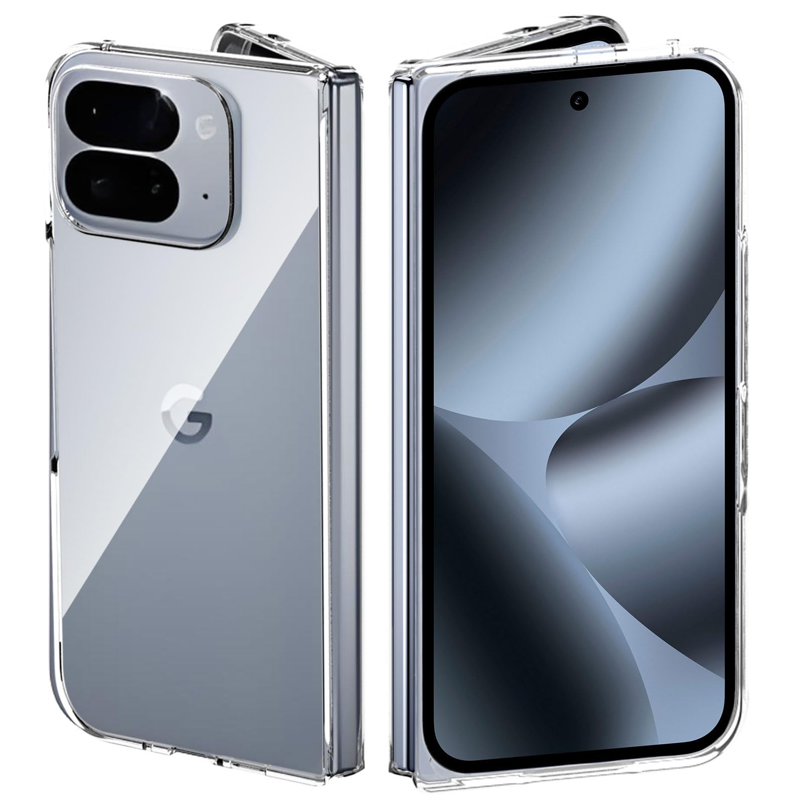 For Google Pixel 10 Pro Fold ケース クリア 耐衝撃 PC素材 カバー salywin 超軽量 超薄型 グーグル ピクセル 10 Pro Fold 対応 黄ばみ防止 擦り傷に強い 落下保護 保護ケース 透明