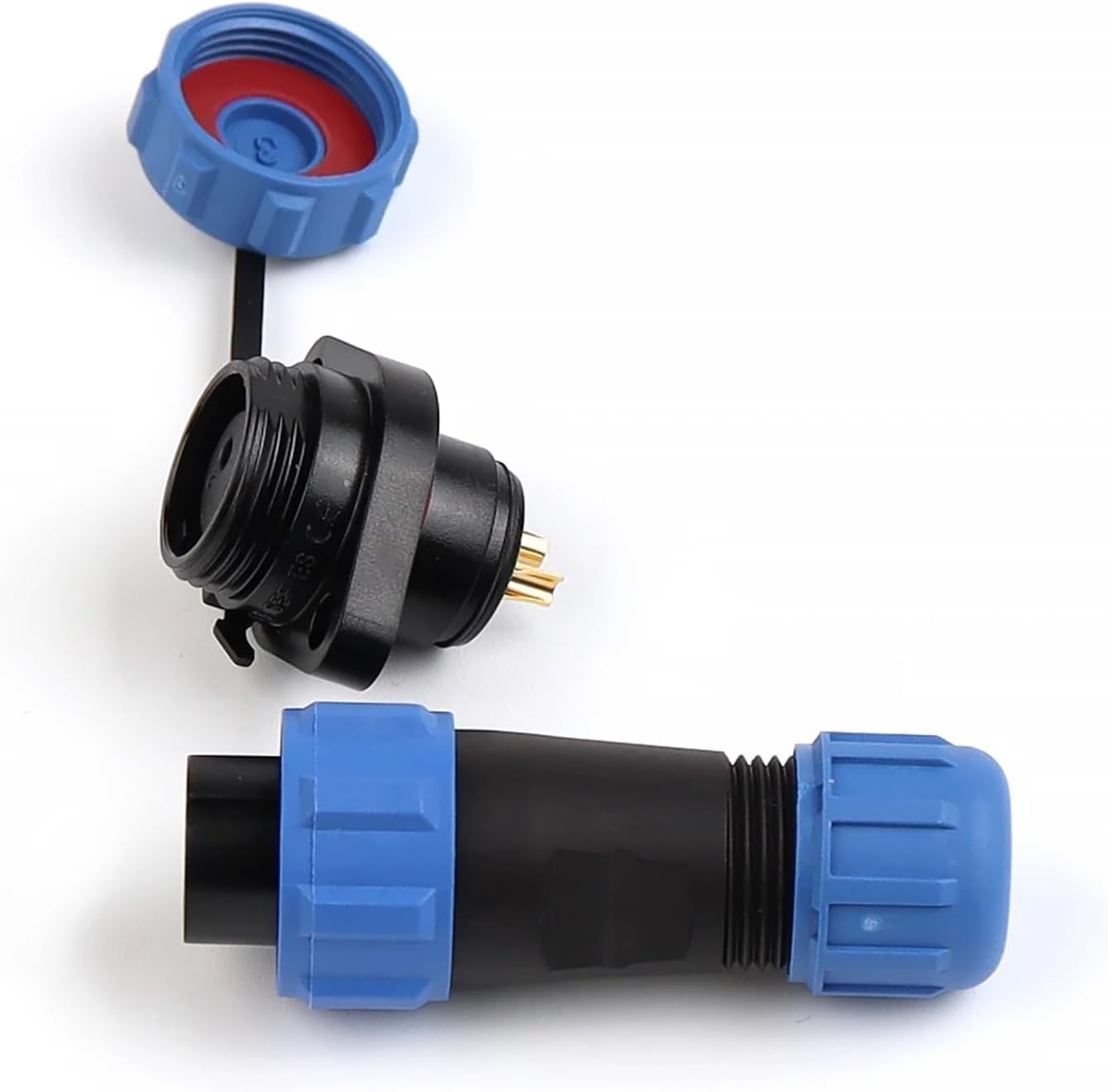 SP13 IP68 Aviation Waterproof Connector Male and Female Welding Type 2/3/4/5/6/7/9 pin Cable Connection(SP13-4F)