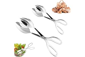 2 Pack Salad Server Tongs for Buffet BBQ Kitchen