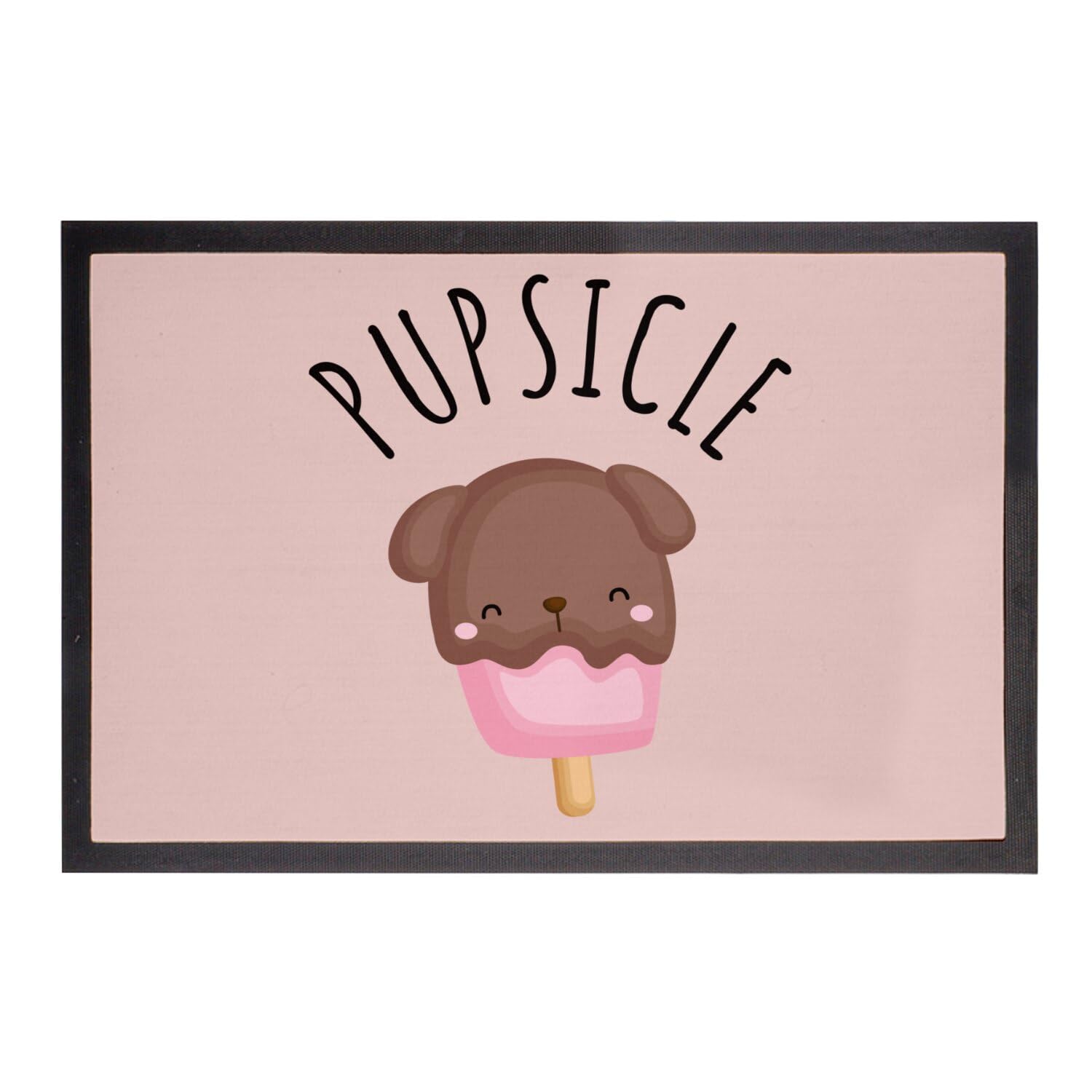 Paillasson Rose Pupsicle Dog Ice Cream 60x40 cm pour entrée