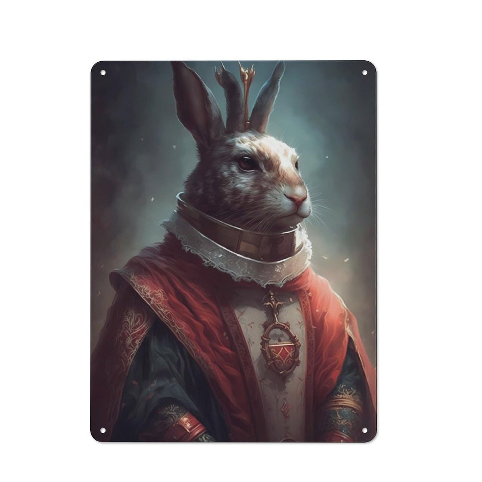 Junmoney Rabbit Petite 40X30cm Vintage Metal Plaque With For Garage Or Workshop, A Christmas Gift For People Styling Garage And Workshop