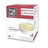 ProtiDIET High Protein Chicken Soup Mix - Low Sugar, No Fat, Quick and Easy-to-Prepare Meal Replacement Protein Powder Soup Mix Nutritious Vitamins - 7 Pouches Per Box