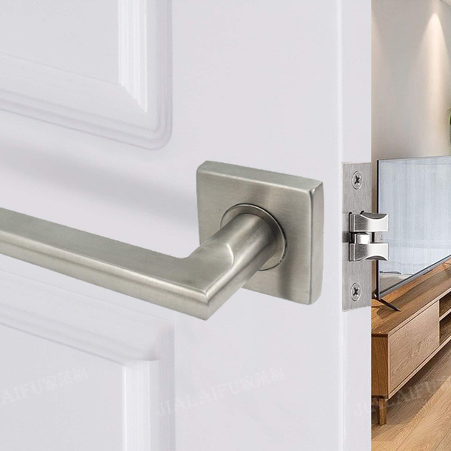 Zestaw zamków do drzwi do łazienki zapewniający prywatność do wewnętrznych drzwi domowych Keyless Heavy Duty Klamka do drzwi do sypialni
