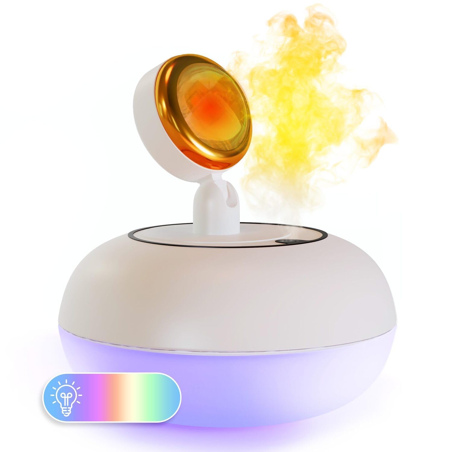 SEVENSPACE 2 in 1 Aromatherapy 360 Degree Rotatable Sunset Projector Lamp Humidifier-image-42