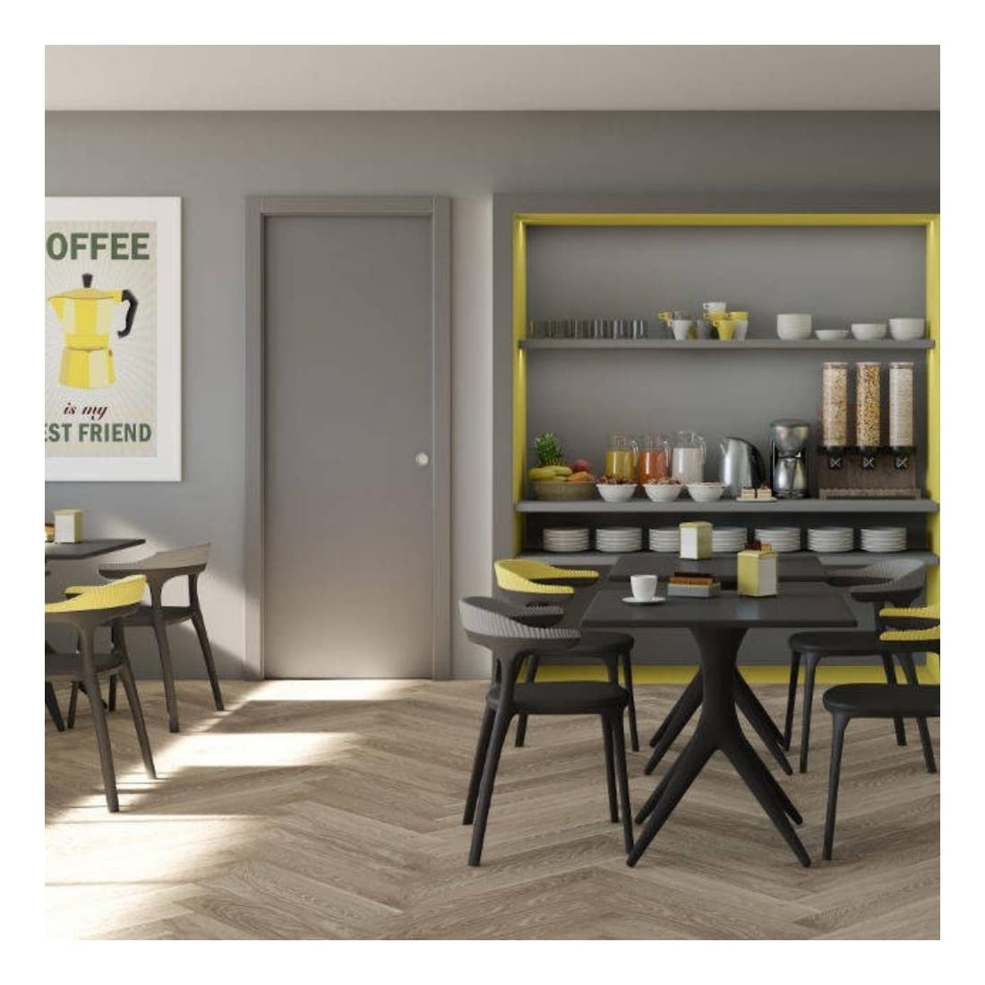 CONTROTELAIO PER PORTE SCORREVOLI ANTA UNICA sp100 - PER CARTONGESSO - DOORTECH BY SCRIGNO, MISURE 90x210 cm