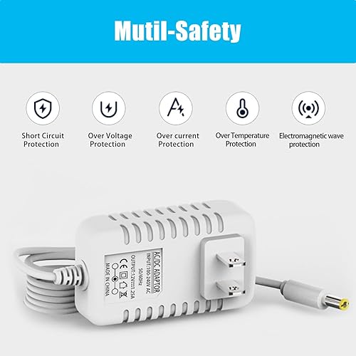 Miniatura 3 de Cable de alimentación de repuesto de 15 W para Alexa Dot 3 generación4 generación5 generaciónKids EditionTV CubeShow 5Echo PopC78mp8GP92NB cargador,