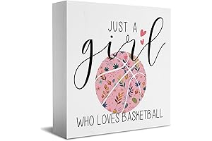 Funny Basketball Box Sign | Basketball Room Decor for Teen Girls